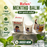 Baume Herbal Naturel à la Menthe Poivrée Shenhu pour la Circulation, Soulagement des Douleurs et des Gonflements, Contre les Moustiques, Rafraîchissant au Menthol, Emballage Plastique