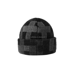 Winter Outfit Pure <strong>Wool</strong> Embroidered Luxury Damier Hats New with Tags Original Warm Snow Ski Damoflage <strong>Beanie</strong> Knit Grey <strong>Beanie</strong> - Product Image 6
