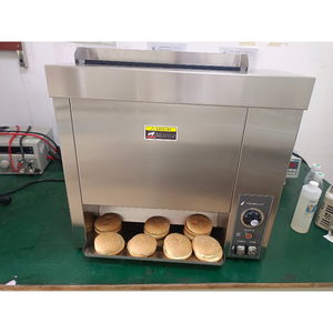 Elettrico commerciale automatico <span class=keywords><strong>in</strong></span> acciaio inox panino tostapane nuovo Hamburger macchina per la produzione di pane per ristoranti per grano mais - Product Image 4