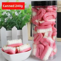 Bonbons gélifiés en forme de fausses dents pour Halloween |   Bonbons QQ Chewy au goût fruité |   Collations de loisirs en vrac pour influenceurs