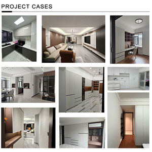Dressing <span class=keywords><strong>sur</strong></span> <span class=keywords><strong>mesure</strong></span> moderne de luxe avec portes vitrées transparentes, meuble de chambre à coucher gain de place - Product Image 5
