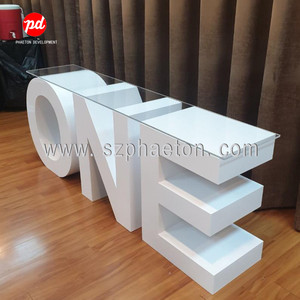 Decorazione della tavola della festa di compleanno del bambino per <span class=keywords><strong>1</strong></span> <span class=keywords><strong>anno</strong></span>, fornitori della decorazione della festa della tavola della doccia del bambino lettera un segno del tavolo - Product Image 5