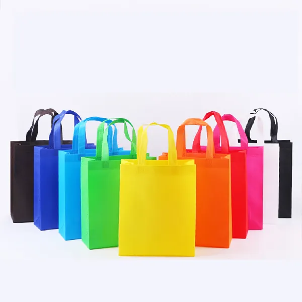 Wholesale Custom Printed eco Non Woven Tote bag for Clothing Gift Shoe Packaging Shopping Bags