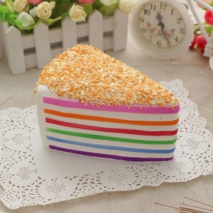 Juguete Antiestrés de Pastel Arcoíris, Juguete Blandito de Pastel Decorativo de Levantamiento Lento - Product Image 1
