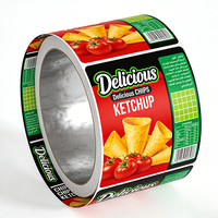 Rouleaux de film d'emballage alimentaire flexible thermoscellable personnalisés pour les collations, les chips de pommes de terre, les tortillas, les céréales, les légumes, les chips de plantain, les chips de banane