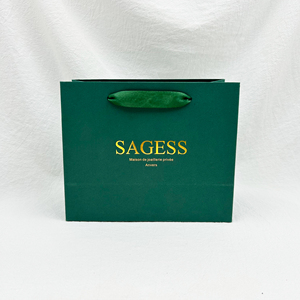 Cửa hàng tùy chỉnh sang trọng các tông gói quà tặng Túi giấy và đồ trang sức gói túi giấy với Ribbon xử lý - Product Image 1