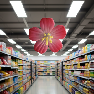 <span class=keywords><strong>Ballon</strong></span> publicitaire gonflable suspendu en forme de fleur de prunier, ventilateur intégré, alimentation par prise, résistant à l'<span class=keywords><strong>eau</strong></span> - Product Image 1