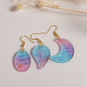Arbre feuille amour boucles d'oreilles <span class=keywords><strong>Silicone</strong></span> <span class=keywords><strong>moule</strong></span> UV résine époxy géométrique pendentif porte-clés coulée <span class=keywords><strong>moule</strong></span> bricolage artisanat <span class=keywords><strong>bijoux</strong></span> faisant des outils - Product Image 6