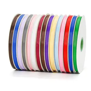 Bán Buôn Ribbon Mix 196 Màu Sắc 3/8 Inch 1Cm Grosgrain Polyester Ribbon Để Đóng Gói Quà Tặng