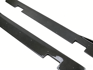 VS-Style Carbon Fiber <b>Side</b> Skirt Bottom <b>Plates</b> Undertrays for Nissan GT-R R35 2008-2020 - Product Image 4