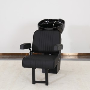 Sillón Lavacabezas de Cuero Sintético con Terapia para la Cabeza para Peluqueros <span class=keywords><strong>y</strong></span> Uso en Salones de Belleza - Product Image 1