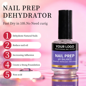 15Ml secado rápido sin ácido a granel al por mayor Gel Nails <span class=keywords><strong>Prep</strong></span> Topcoat Nail Primer y deshidratador para acrílico - Product Image 4