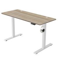 Bureau de travail moderne minimaliste à cadre en acier, réglable électriquement, idéal pour appartement et bureau à domicile – Table d'ordinateur très vendue