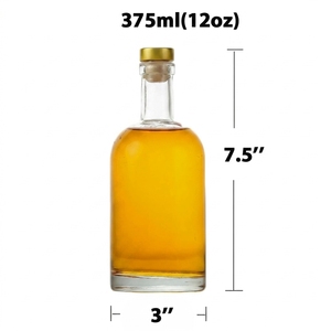 Bouteille en verre cylindrique de 375 ml, bouteille en verre vide de luxe avec <span class=keywords><strong>bouchon</strong></span> en liège <span class=keywords><strong>pour</strong></span> bière artisanale ou <span class=keywords><strong>cidre</strong></span> - Product Image 2