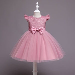 Robes de fête pour bébé de style européen <span class=keywords><strong>d</strong></span>'un an Robes de <span class=keywords><strong>demoiselle</strong></span> <span class=keywords><strong>d</strong></span>'<span class=keywords><strong>honneur</strong></span> à motifs de fleurs pour filles Robes pour anniversaire - Product Image 3