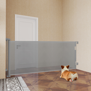 Barrière de sécurité rétractable murale Sair pour bébé, extra large, <span class=keywords><strong>protection</strong></span> pour animaux de compagnie, empêche les escaliers, barrière anti-morsure pour chat, filet en PVC - Product Image 3