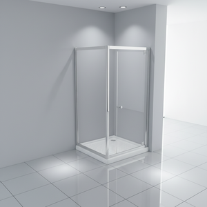 מקלחון מתקפל מודרני מגרמניה, זכוכית מחוסמת 6 מ\"מ, סגנון מרובע מסגסוגת אלומיניום, תא מקלחת - Product Image 3