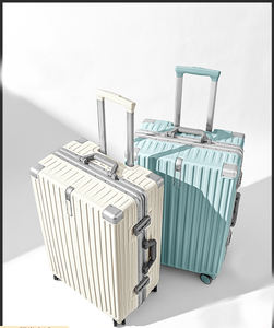 Prix usine nouveau Design dur chariot sac couleur Pure poignée joli crochet avant pour sac chariot étui en aluminium bagages valise - Product Image 2