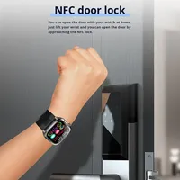 Reloj Inteligente con Monitor de Frecuencia Cardíaca, Presión Arterial, ECG, Tipo Bomba de Aire, Pantalla IPS, Resistente al Agua, Monitor de Salud, Contesta Llamadas