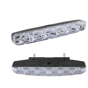 Lkt voiture <span class=keywords><strong>de</strong></span> <span class=keywords><strong>jour</strong></span> énergie éolienne 12W DRL 6 LEDs DC 12V lumière antibrouillard voiture DRL lampe <span class=keywords><strong>de</strong></span> conduite - Product Image 1
