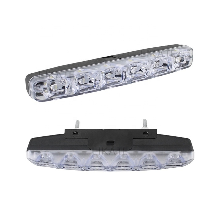 Lkt Car Daytime Running Wind Power  12W DRL 6 LEDs DC 12V Light Fog Light Car DRL Driving Lamp
