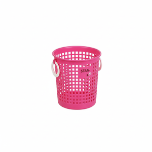 Cesto anello rotondo Inomata in rosso borse e cestini per biancheria durevoli - Product Image 1