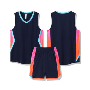 Ensemble d'uniformes d'équipe de basket-ball-Débardeur tricoté décontracté 100% coton sérigraphié sur mesure Technologie à séchage rapide pour tous - Product Image 5