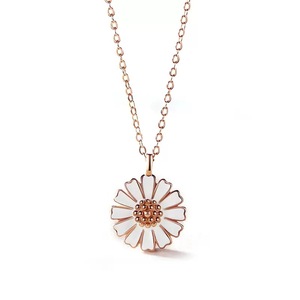Collier Marguerite OXeye Mary's Flower 2025 en Zircon Plaqué Or Argent Sterling 925 Chaîne Vintage Bijoux <span class=keywords><strong>de</strong></span> Fête pour Femme - Product Image 6