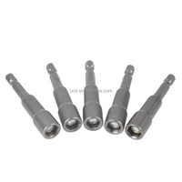 Lot de 10 embouts magnétiques hexagonaux en acier de 1/4 po pour visseuse à chocs
