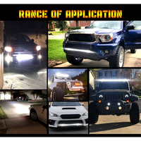 Barre lumineuse LED pour voiture ultra-mince 8~50 pouces Réflecteur 6D Lumière de travail 18//36/54/72/90/108/126/144W LED pour Jeep SUV Camions