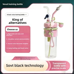 Bouteille musicale plate respirante pour l'entraînement vocal et <span class=keywords><strong>la</strong></span> maîtrise de <span class=keywords><strong>la</strong></span> respiration – Dispositif d'entraînement sonore pour <span class=keywords><strong>la</strong></span> prononciation et le contrôle respiratoire - Product Image 5