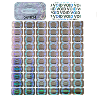 One-time Holographic Tamper Evident Sticker VOID if REMOVED Anti-Counterfeit Adhesive Label for Electronics