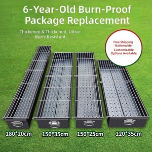 Les grills à <span class=keywords><strong>charbon</strong></span> de bois commerciaux sont élargis et épaissis. Les magasins de <span class=keywords><strong>barbecue</strong></span> ont installé des fours à kebabs et à poissons grillés. - Product Image 2