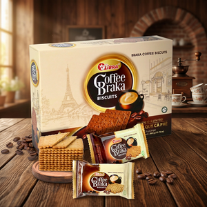 บิสกิตกาแฟบราคา 1 สติ๊กเกอร์ 1 ชิ้น บรรจุกล่อง 360 กรัม รสกาแฟโรบัสต้า บริการ ODM OEM และบริการจัดทำตัวอย่าง - Product Image 5