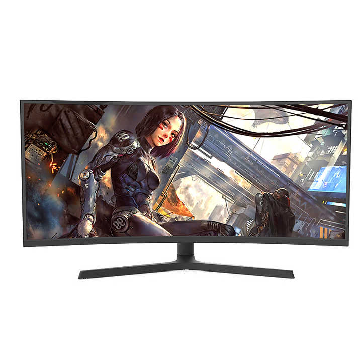 Ygm Pc 24 32 34 Zoll LCD-Monitor 144Hz 165 Hz 2k 4k Computer Display RGB Licht leiste Gaming Curved Screen Monitor