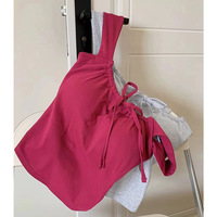 Débardeur court chic et décontracté pour femme, col carré, bretelles à nœud, avec coussinets de poitrine, coupe ajustée, sans manches, idéal pour l'été, personnalisable OEM