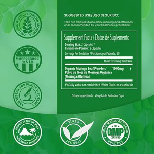 92 + पोषक तत्वों के साथ 100% ओम शुद्ध मोरिंगा पत्ती पाउडर कैप्सूल और 46 प्रकार के एंटीऑक्सिडेंट वजन प्रबंधन एंटीऑक्सिडेंट का समर्थन करते हैं। - Product Image 5