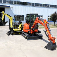Mini-excavatrice 3,5 tonnes avec moteur EPA CE Euro 5, livraison gratuite, excavatrice sur chenilles pour ferme, mini-excavatrices domestiques 1 tonne 2 tonnes