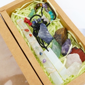 Nouveau produit Pierre précieuse en cristal Pierre de guérison naturelle Sept chakras Pierre brute Ensemble de bâtonnets de sélénite pour la décoration - Product Image 6