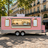 Etodevice Foodtruck mobile 19 pieds en promotion avec auvent, kiosque de présentation alimentaire, remorque à café/chariot de restauration rapide à vendre aux États-Unis