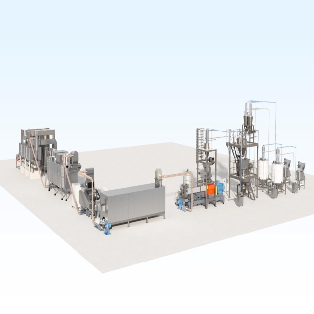 Fully Automatic All in One Small Corn Flakes Breakfast Cereals Making Extruder Machine Corn Flakes Extruder Machine
