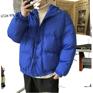 เสื้อโค้ทกันลมแบบมีฮู้ดบุขนแกะฟลีซทรงบับเบิ้ล ดีไซน์สั่งทำพิเศษสำหรับผู้ชาย แฟชั่นฤดูหนาวปี 2022 แจ็คเก็ตทันสมัย - Product Image 3