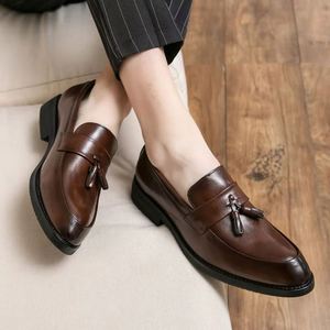 Zapatos Oxford de Plataforma Gruesa para Hombre, que Aumentan la Altura, Estilo Casual de Negocios, Sin Cordones, Tallas Grandes - Product Image 3