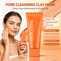 Masque de boue pour le soin des pores à séchage rapide en 3 minutes Carrotene IPMP |   Kaolin Zinc PCA |   Réduit les pores et le sébum |   Effet rafraîchissant |   Vegan Face
