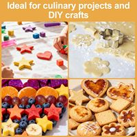 Emporte-pièces en acier inoxydable en forme de cœur et de couronne pour biscuits et gâteaux, lot de 30 pièces en boîte pour la pâtisserie, idéal pour Noël