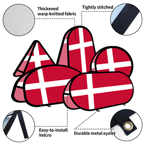 Bannière ovale pop-up en tissu warp-knitted pour la promotion publicitaire en extérieur – Tente extérieure (Danemark) - Product Image 3