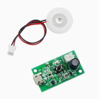 Kit d'atomiseur humidificateur USB mini avec carte de commande 5V et disque transducteur piézo pour réparation DIY, brumisateur de bureau et diffuseur d'arômes pour voiture