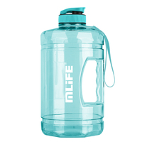 Bouteille d'eau sans BPA de 2 L (demi-gallon) pour le sport, la gym, portable, grande bouteille d'eau en plastique de qualité alimentaire pour le camping