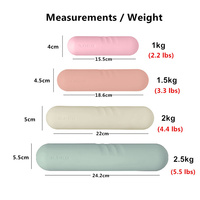 Nuevas Pesas de Mano de Silicona Antideslizantes y Portátiles para Mujeres, Entrenamiento en Casa, Desarrollo Muscular, Pilates, Mancuernas con Logotipo Personalizado