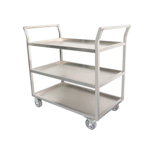 High-quality Stainless Steel <strong>Trolley</strong> with Multi-<strong>layer</strong> Shelves and Brakeable Wheels, Suitable for <strong>Hospitals</strong> - Product Image 2